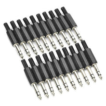 6.5mm Audio Jack Plug Adapter Connector (20 Pcs in One Package, the Price is for 20 Pcs), 6.5mm Audio