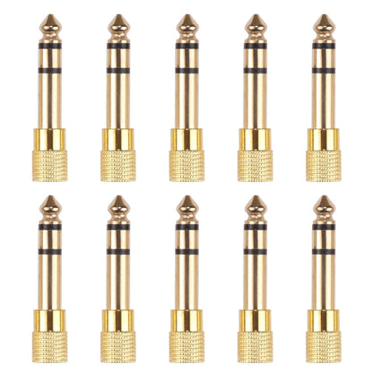6.35mm Male to 3.5mm Female Audio Jack Adapters (10 Pcs in One Package, the Price is for 10 Pcs), 6.35mm Male to 3.5mm Female