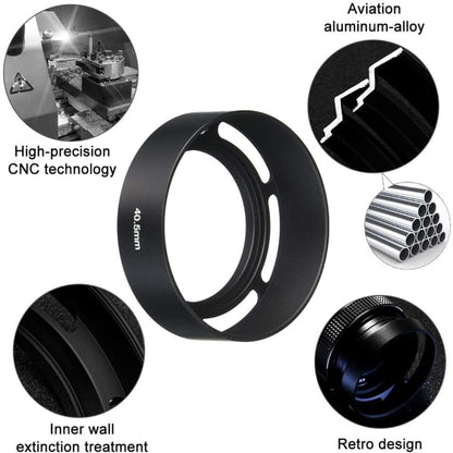 40.5mm Metal Vented Lens Hood for Leica, 40.5mm
