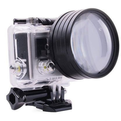 6 in 1 58mm Close-Up Lens Filter Macro Lens Filter + Filter Adapter Ring for GoPro HERO3, 6 in 1 58mm