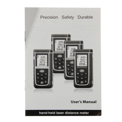 RZ-A80 1.9 inch LCD 80m Hand-held Laser Distance Meter with Level Bubble