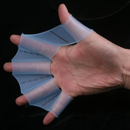 Silicone Swimming Web Fins Hand Flippers Training Gloves, M