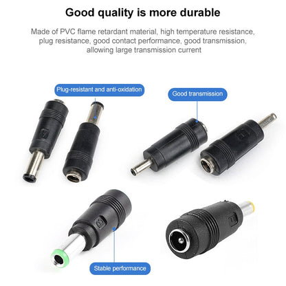 7.9 x 5.5mm DC Male to 5.5 x 2.5mm DC Female Power Plug Tip for Lenovo Laptop Adapter, 7.4 x 5.0mm  for Dell