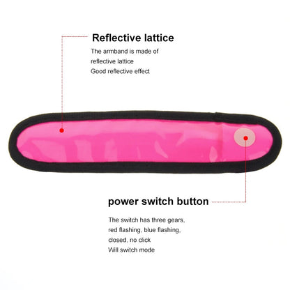 Battery Power Glow Stick Clip-on Marker Polymer Strip LED Light Flashlight, LED Magenta