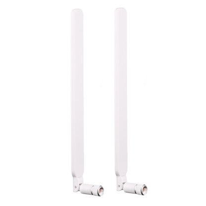 2 PCS B593 5dBi SMA Male 4G LTE Router Antenna, B593 5dBi Antenna White, B593 5dBi Antenna Black