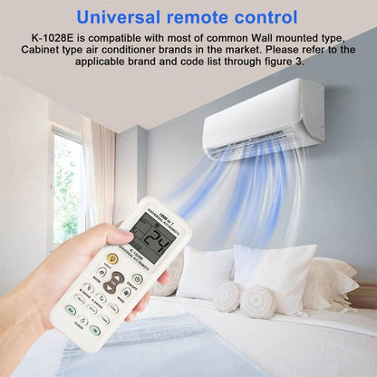 Chunghop K-1028E 1000 in 1 Universal A/C Remote Controller with Flashlight, K-1028E with Flashlight
