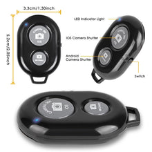 BRCMCOM Chip Universal Bluetooth 3.0 Remote Shutter Camera Control Self-timer, White, Black