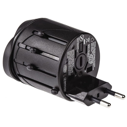 All in 1 EU + AU + UK + US Plug Travel Universal Adaptor, Size: 60 x 58 x 56mm