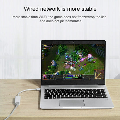 USB 2.0 Ethernet Adapter for Tablet PC / Android TV, Length: 20cm