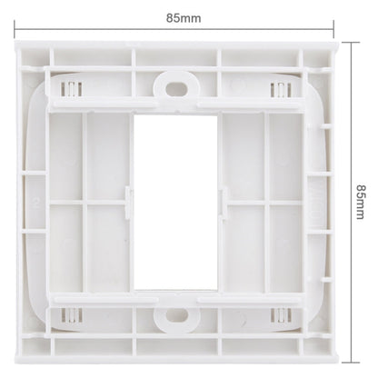 Wall Plate with Screw for Blank Inserts - 1 Hole, Use around the world