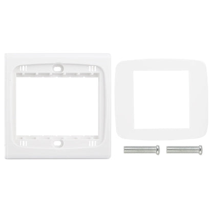 Wall Plate with Screw for Blank Inserts  - 3 Hole, Use around the world