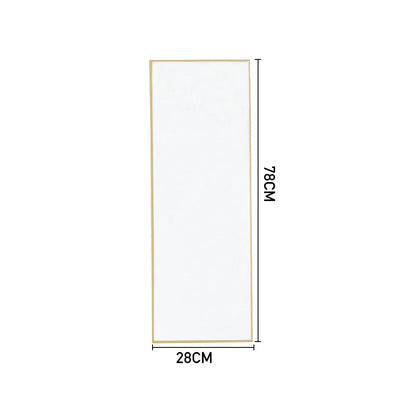 Metal Frame Over the Door Full Length Mirror, 28cm W x 78cm H