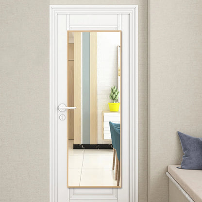 Metal Frame Over the Door Full Length Mirror, 28cm W x 78cm H