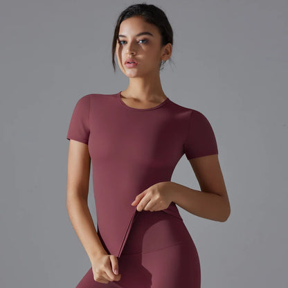 Yoga Vest Training Fitness Top Windproof Running Suit Solid Colour Cycling Fitness Quick Dry Women's Sweatshirt