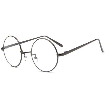 Round-Framed Glasses Small Fresh, Round-Framed Glasses, Golden, Silver, Bronze, Gun gray