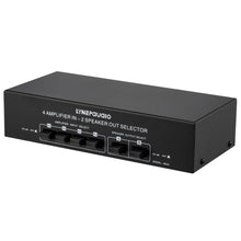 4 Input 2 Output Power Amplifier And Speaker Switcher Speaker Switch Splitter Comparator 300W Per Channel Without Loss Of Sound Quality, 4 In 2 Out