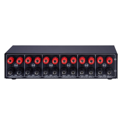 B032 2-in 4-out Power Amplifier Sound Switcher Speaker  Lossless Sound Quality 300W Per Channel Switch Distributor Comparator with Headset Monitoring Function / Audio Input, B032