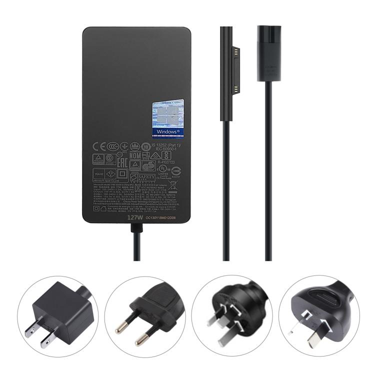 127W 15V 8A  AC Adapter Charger For Microsoft Surface Book 3 1932, UK Plug, UK Plug, EU Plug, US Plug, AU Plug