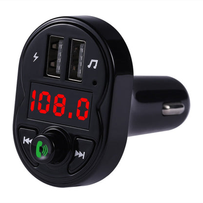X1 Car Handsfree Kit FM Transmitter Wireless Audio Receiver MP3 Player Dual USB Fast Charger, X1