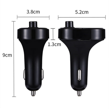 X1 Car Handsfree Kit FM Transmitter Wireless Audio Receiver MP3 Player Dual USB Fast Charger, X1