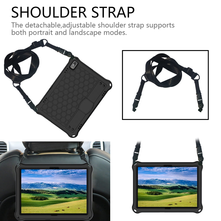 Honeycomb Design EVA + PC Material Four Corner Anti Falling Flat Protective Shell with Strap, For Lenovo Tab M10 TB-X505X/F, For Lenovo Smart Tab M10 TB-605F, For Lenovo Smart Tab M10 TB-606F
