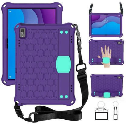 Honeycomb Design EVA + PC Material Four Corner Anti Falling Flat Protective Shell with Strap, For Lenovo Tab M10 TB-X505X/F, For Lenovo Smart Tab M10 TB-605F, For Lenovo Smart Tab M10 TB-606F
