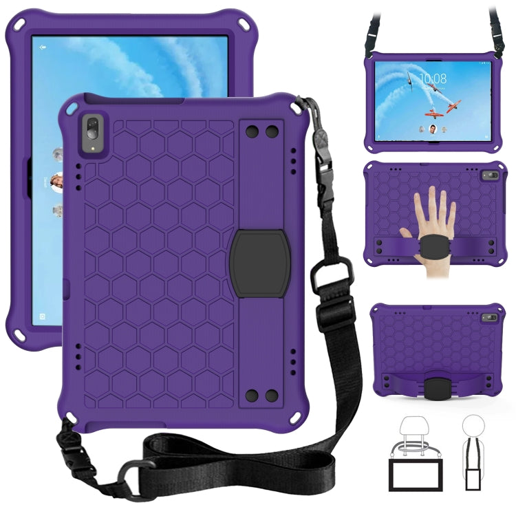 Honeycomb Design EVA + PC Material Four Corner Anti Falling Flat Protective Shell with Strap, For Lenovo Tab P10 TB-X705F/L, For Lenovo Tab E10 TB-X104F