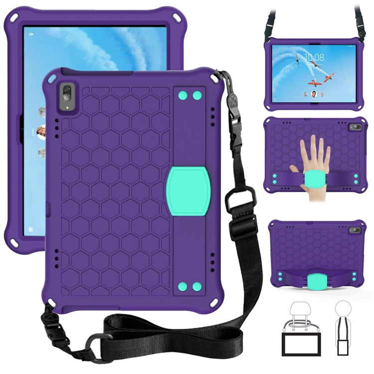 Honeycomb Design EVA + PC Material Four Corner Anti Falling Flat Protective Shell with Strap, For Lenovo Tab P10 TB-X705F/L, For Lenovo Tab E10 TB-X104F