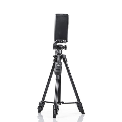 YUNTENG 6208 Aluminum Tripod Mount with Bluetooth Remote Control &  3-Way Head & Phone Clamp, VCT-6208