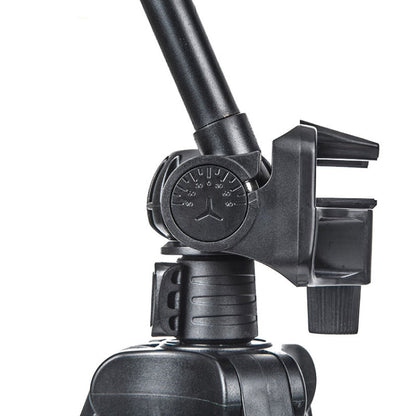YUNTENG 6208 Aluminum Tripod Mount with Bluetooth Remote Control &  3-Way Head & Phone Clamp, VCT-6208