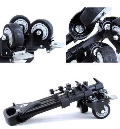 YUNTENG 901 Aluminium Alloy Camera Tripod Foot Wheel Tripod Pulley Base, Load 30KG, 901