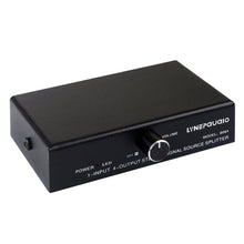 1 In 4 Out Audio Frequency Signal Splitter Distribute Device, Non Consumption, 3.5mm Interface Output, 1 In 4 Out 3.5mm Interface