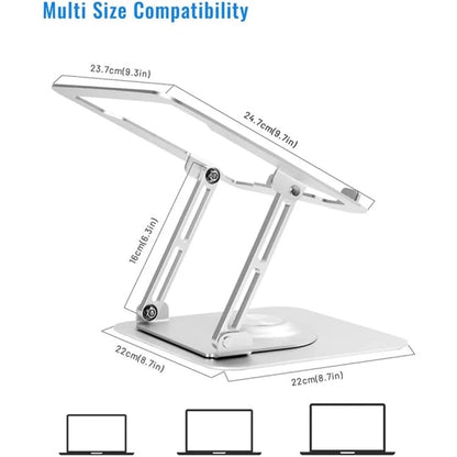 D147 Foldable 360 Degree Rotating Laptop Lifting Bracket Aluminum Alloy Notebook Desktop Stand, D147