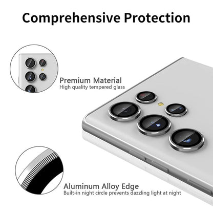 ENKAY Hat-Prince 9H Rear Camera Lens Aluminium Alloy Tempered Glass Film, For Samsung Galaxy S24 Ultra 5G, For Samsung Galaxy S24 5G, For Samsung Galaxy S24+ 5G