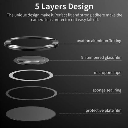 ENKAY Hat-Prince 9H Rear Camera Lens Aluminium Alloy Tempered Glass Film, For Samsung Galaxy S24 Ultra 5G, For Samsung Galaxy S24 5G, For Samsung Galaxy S24+ 5G