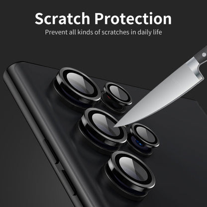 ENKAY Hat-Prince 9H Rear Camera Lens Aluminium Alloy Tempered Glass Film, For Samsung Galaxy S24 Ultra 5G, For Samsung Galaxy S24 5G, For Samsung Galaxy S24+ 5G