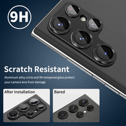 ENKAY Hat-Prince 9H Rear Camera Lens Aluminium Alloy Tempered Glass Film, For Samsung Galaxy S24 Ultra 5G