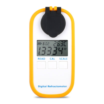 DR202 Digital Sea Water Refractometer Seawater Salinity Meter Specific Gravity Range 0―100‰ Chlorinity 0~57‰ Refractometer, DR202