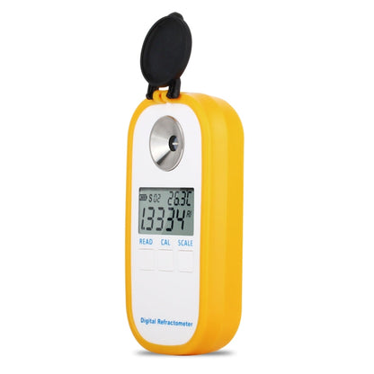 DR401 Digital Display Refractometer Brix 0-50% Alcohol Range 0~22% Refractometer Beer Wine Fruit Grape Sugar Saccharimeter, DR401