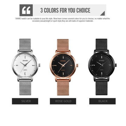 SKMEI 1528 Simple Fashion Lady Watch Casual Netting Scale