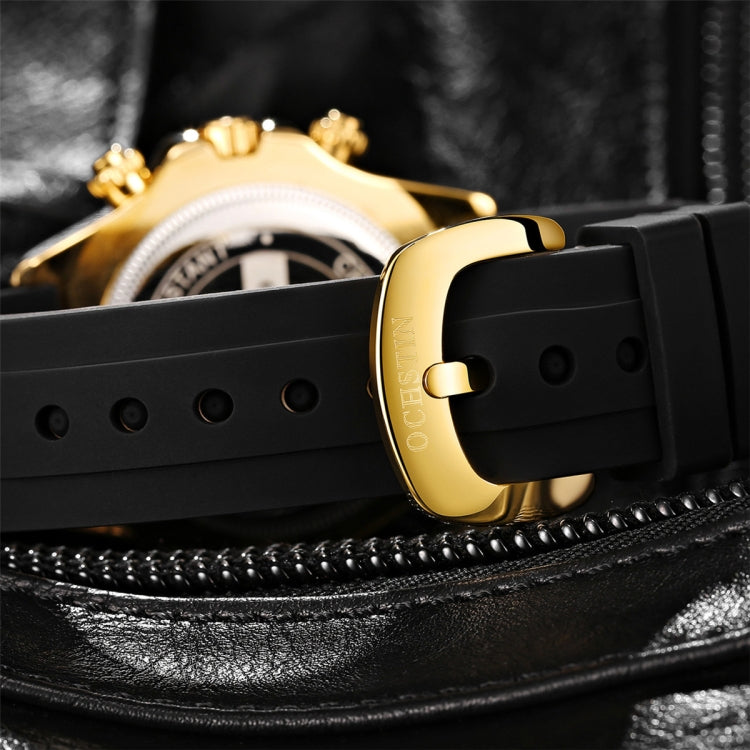 OCHSTIN 6103 Multi Function Quartz Watch Silicone Watch Band Sports Luminous Waterproof Watch