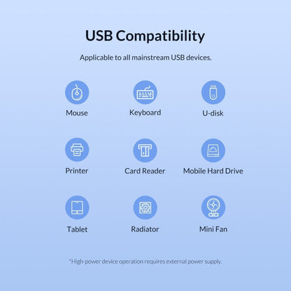 Onten 8107 USB3.0 HUB with CF SD TF Card Reader, 8107