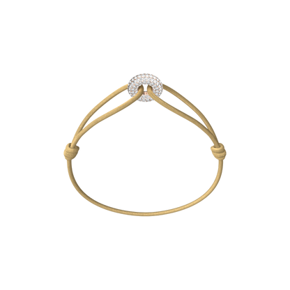 Mini Rose Soho Pavé Cord Bracelet