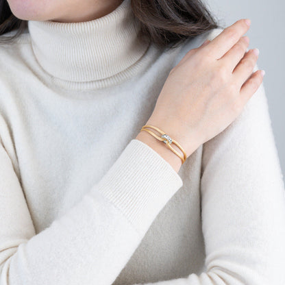 Silver Soho Diamond Cord Bracelet