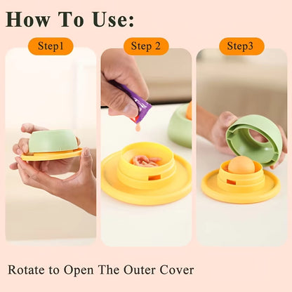 TUGME Interactive Pet Cat Licking Food Toys Anti-slip Pet Slow Feeder for Cats Funny Kitten Licking Plate Cat Accessories