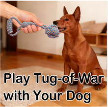 Handmade Indestructible Cotton Rope & TPR Dog Chew Toys Set Dog Rope Toys for Aggressive Chewers for Medium Large Breed