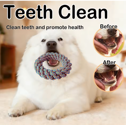 Indestructible Puppy Teething Toys Knots Dog Toy Tug Tug Of-War for Pet and High Active Puppies 6-piece