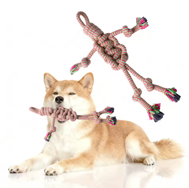 Indestructible Cotton Chew Rope for Aggressive Chewers Perfect Tug-of-War Pet Toy for Small & Medium Breeds