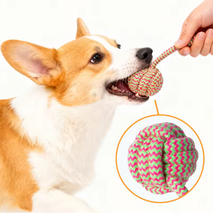 Heavy-Duty Indestructible Dog Rope Chew Toy Bite Resistant Chew Cotton Rope Dog Pet Toy Great for Puppy Teething & Outdoor Play