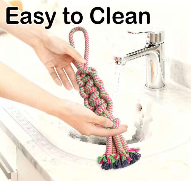 Heavy-Duty Indestructible Durable Eco-Friendly Teeth Grinding Cleaning Chew Toy for Tug Play & Dental Care